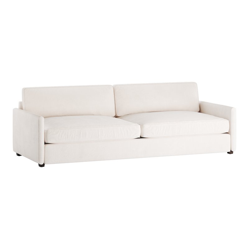 WHITE PERFORMANCE FABRIC SOFA - Image 13