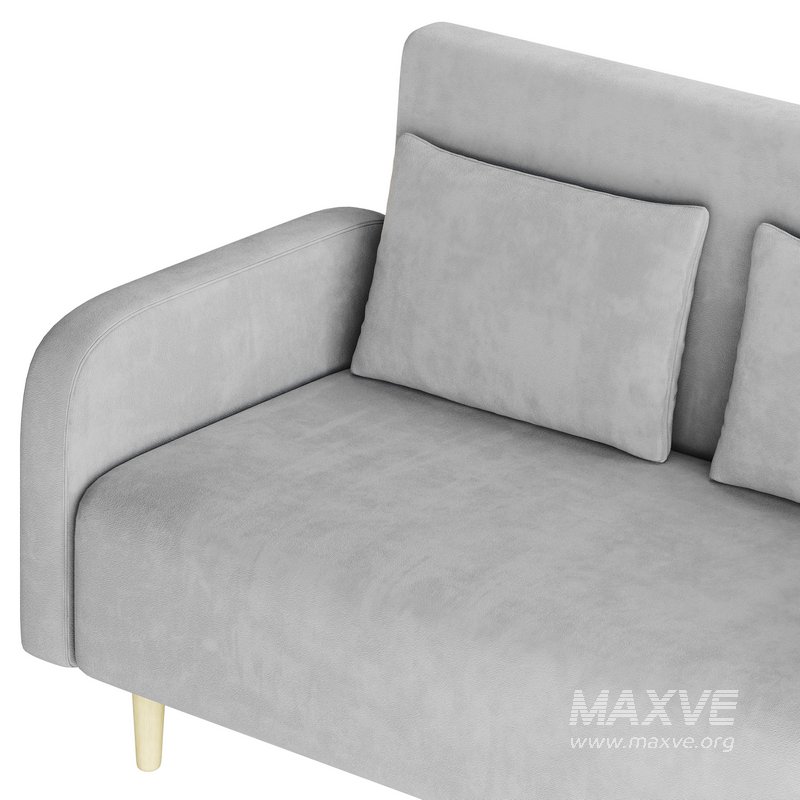Contemporary Seats 2 Solid Color Sofa - Image 14