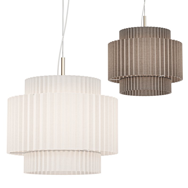 Pleated Shade LED Pendant - Image 1