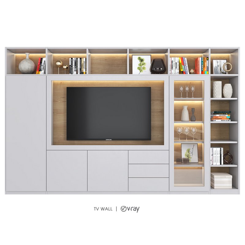 TV WALL SET 17 - Image 1