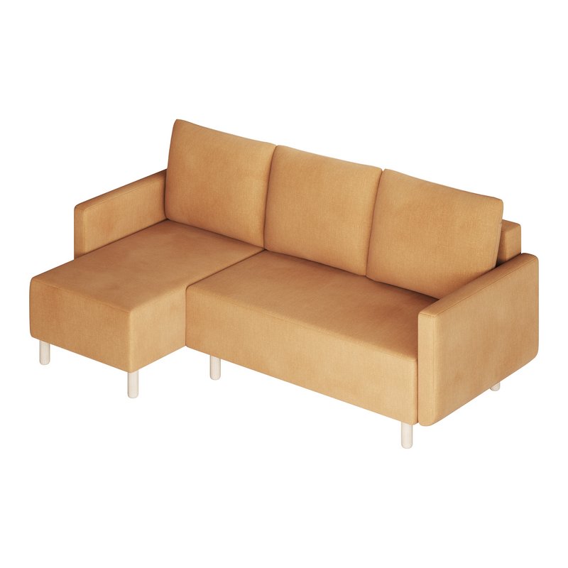Corner sofa Beller Textile Yellow - Image 14