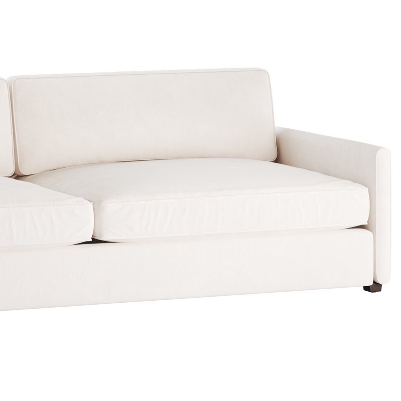 WHITE PERFORMANCE FABRIC SOFA - Image 15