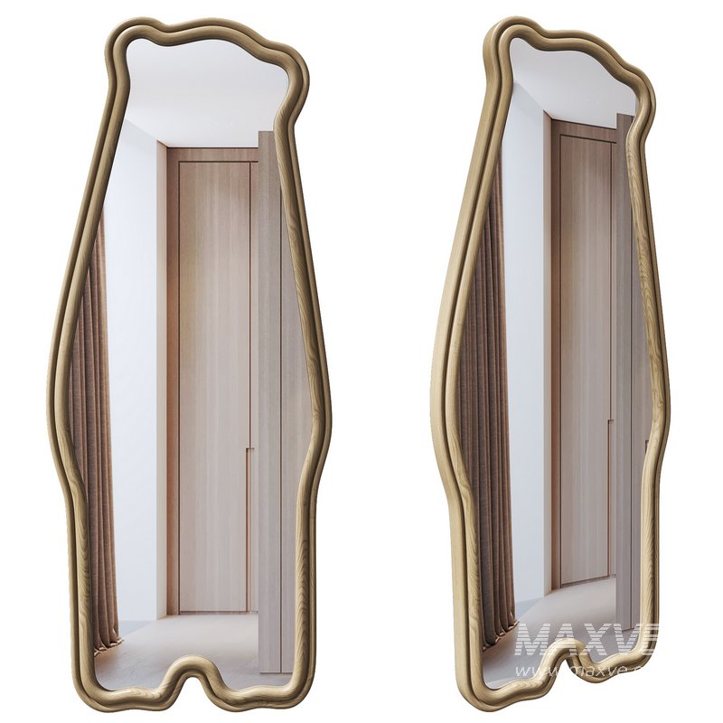 Floor Bear Mirror Wall Decor - Image 1