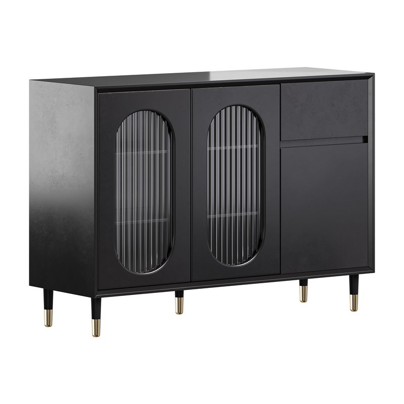 Wood Glam Sideboard Credenza 2 - Image 1