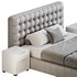 White Upholstered Panel Bed - Thumbnail 16
