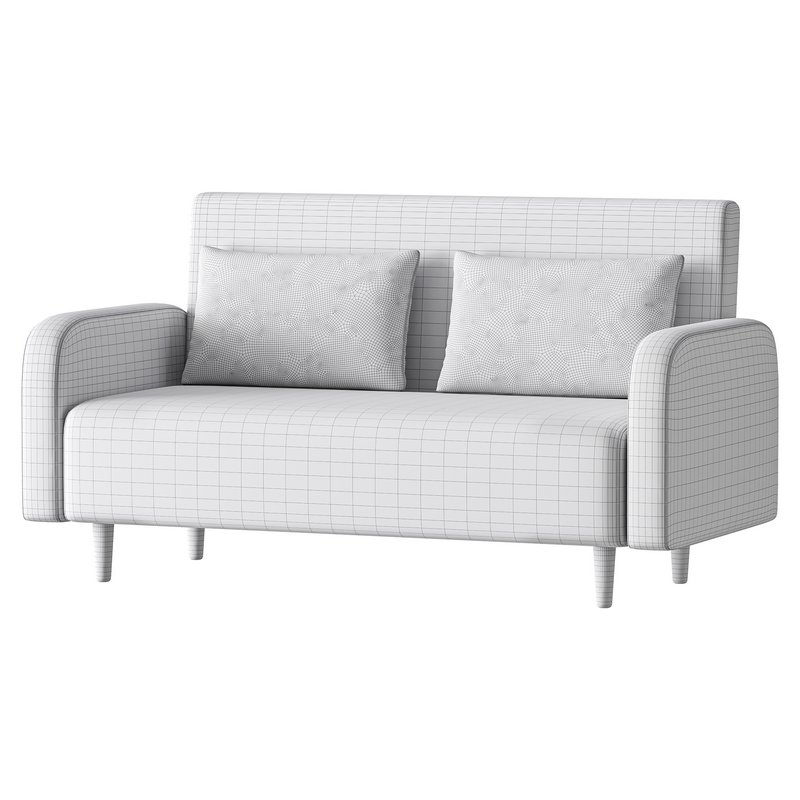 Contemporary Seats 2 Solid Color Sofa - Image 17