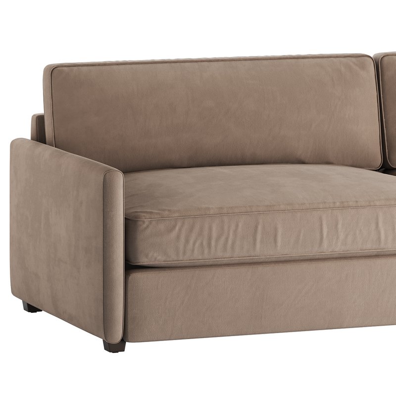 WHITE PERFORMANCE FABRIC SOFA - Image 17