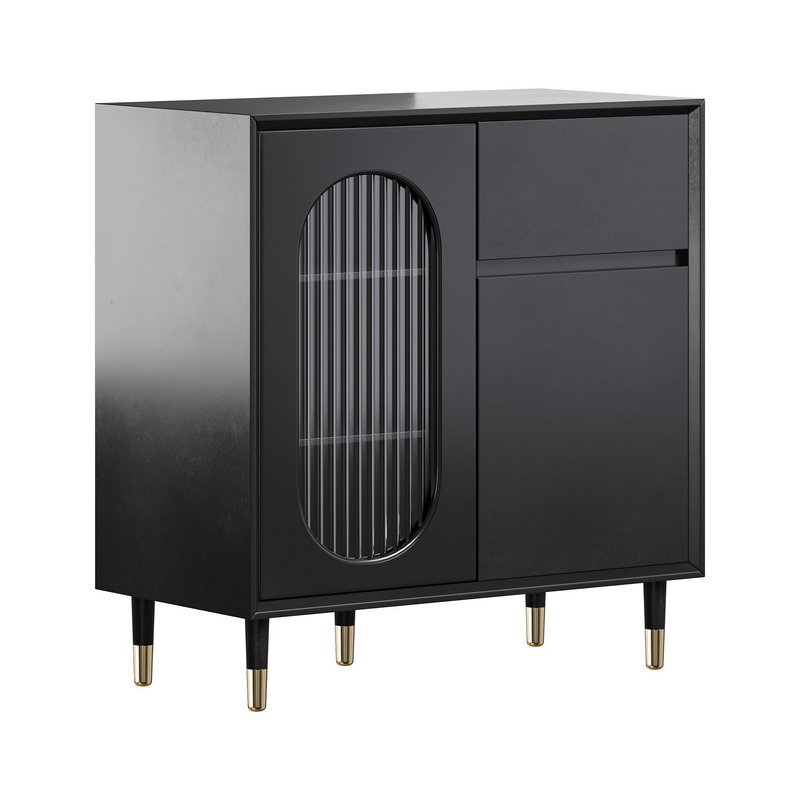 Wood Glam Sideboard Credenza 1 - Image 1