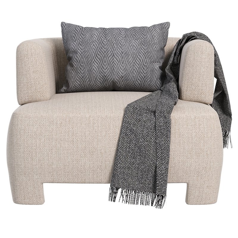 Olvera Chair Crete Pebble - Image 1