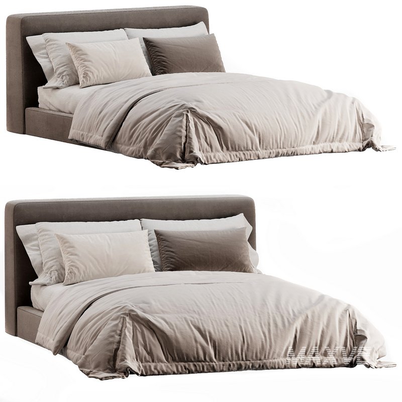 Aidan Bed Pebble Pewter - Image 3