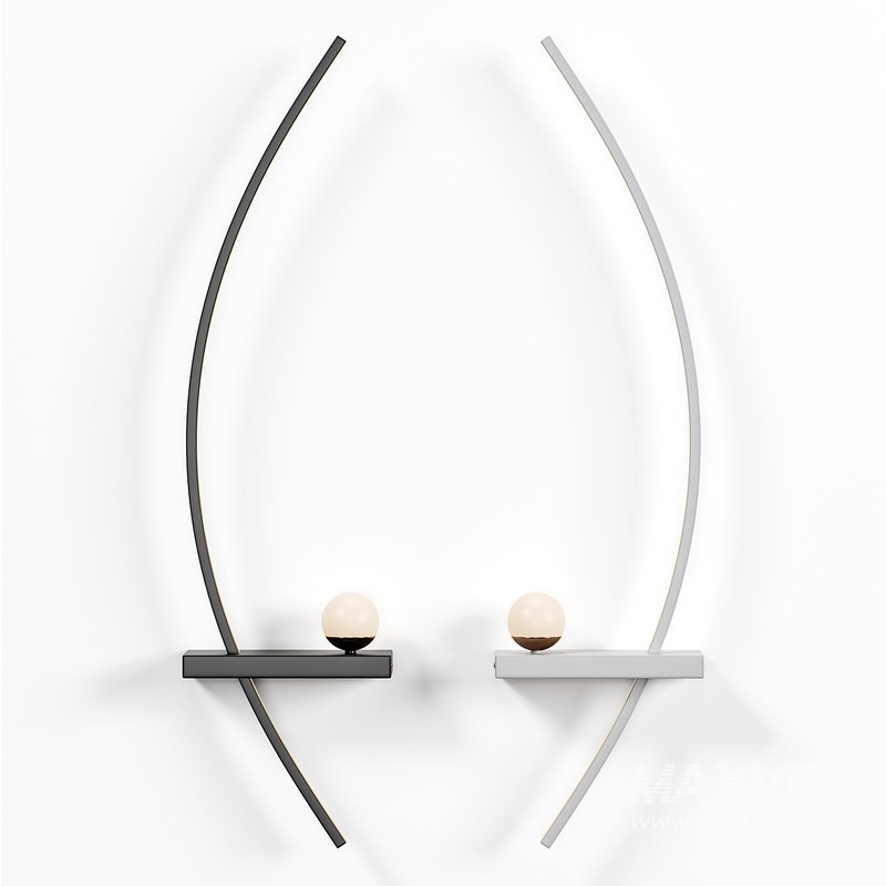 Wall lamp Minimalist black - Image 2