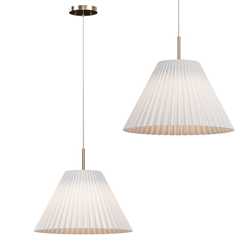 Pleated shade pendant light - Image 1