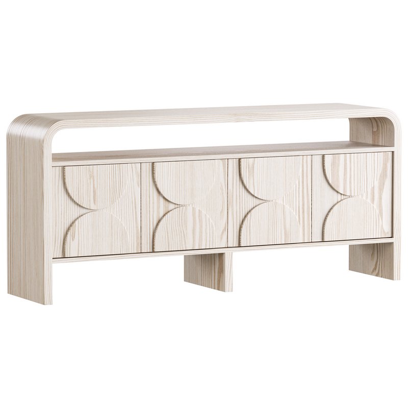 Wood Sideboard Buffet Japandi - Image 2