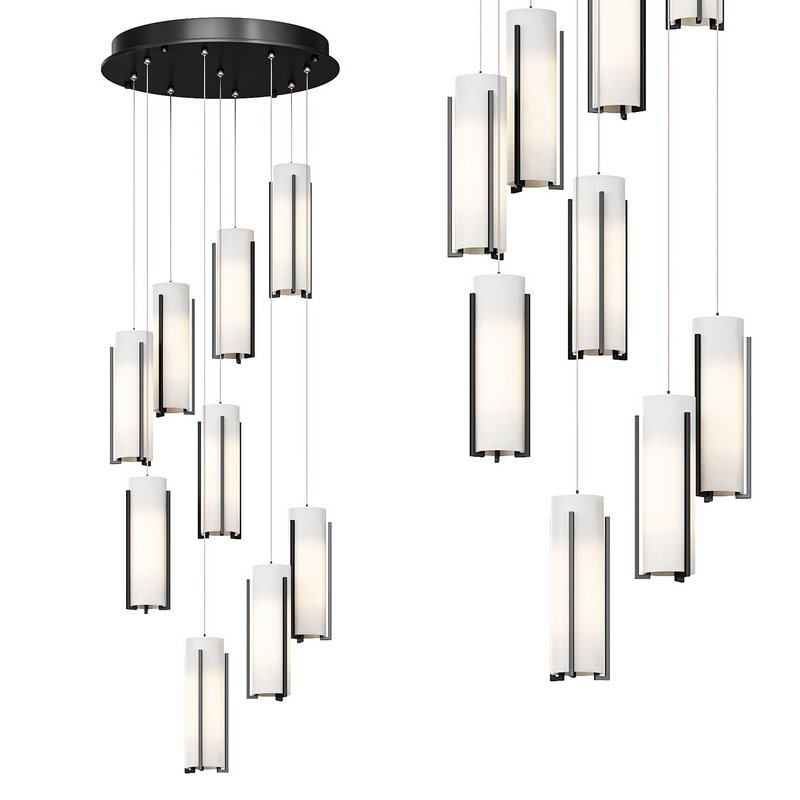 Exos Glass 9 Light Pendant - Image 2