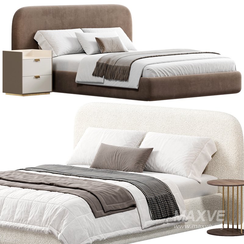 Marlene Bed, Ivory By Highfashionhome - Image 3