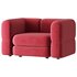Armchair Brera Velor Cherry - Thumbnail 2