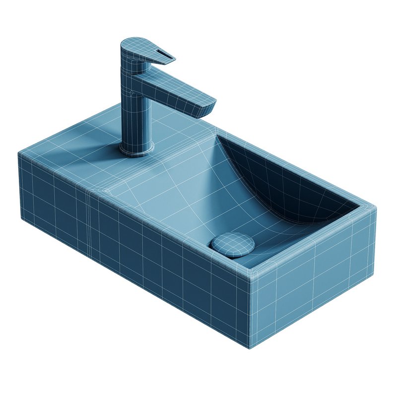 Wall-mounted washbasin BA18 - Image 3