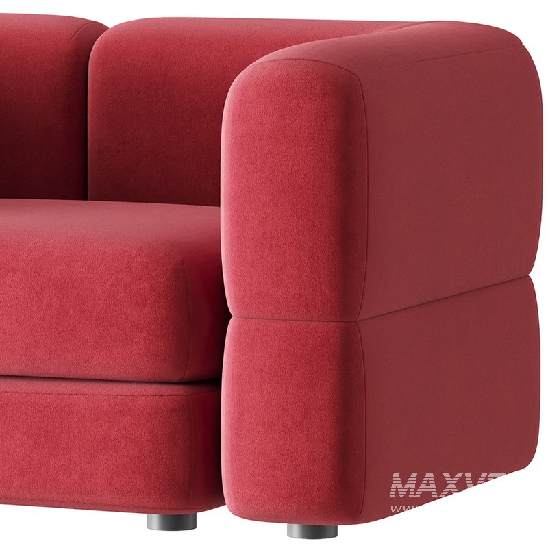 Armchair Brera Velor Cherry - Image 6