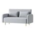 Contemporary Seats 2 Solid Color Sofa - Thumbnail 3