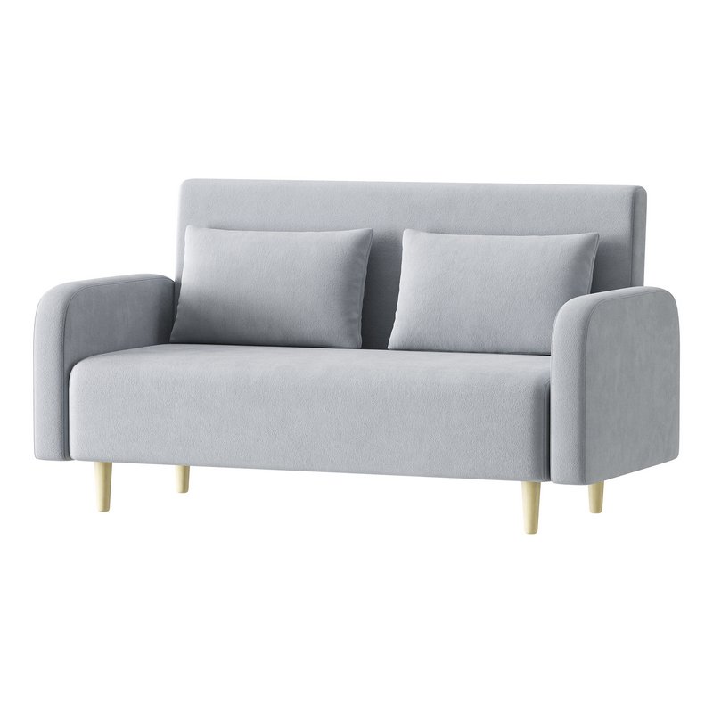 Contemporary Seats 2 Solid Color Sofa - Image 3