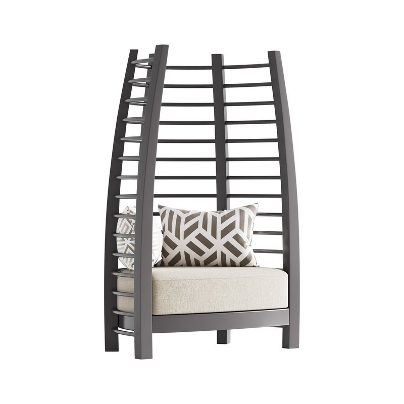 CHOCOLATE ICONIC UPHOLSTERED CHAIR - Image 3