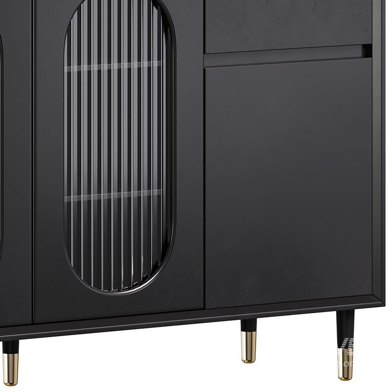 Wood Glam Sideboard Credenza 2 - Image 4