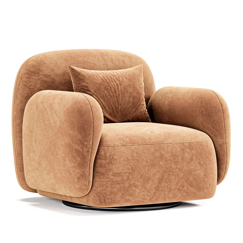 Giddings Swivel Chair Knoll Camel - Image 4