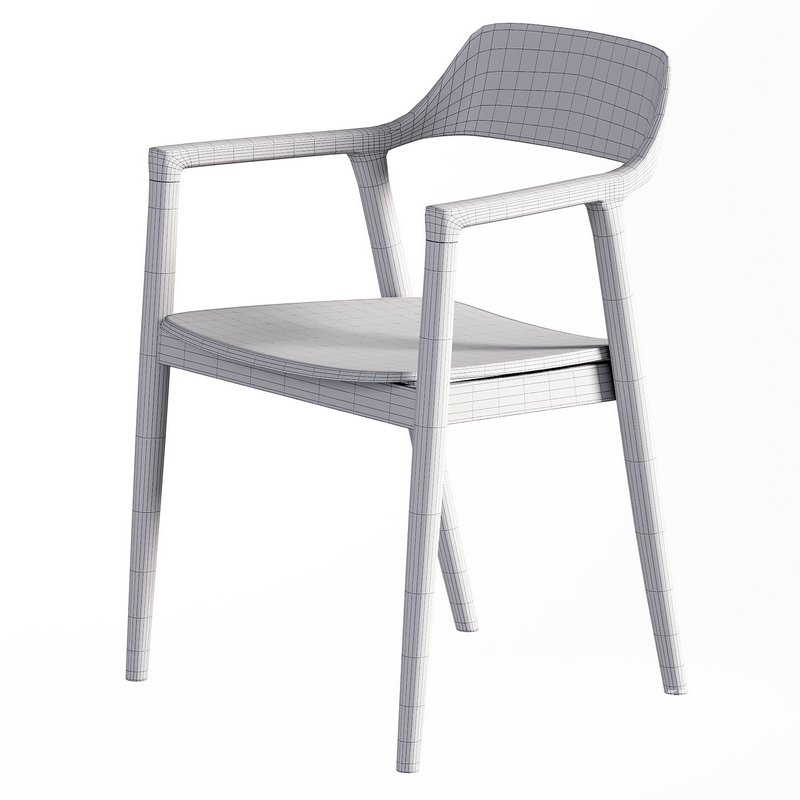 Hiroshima Wooden Armchair - Image 3