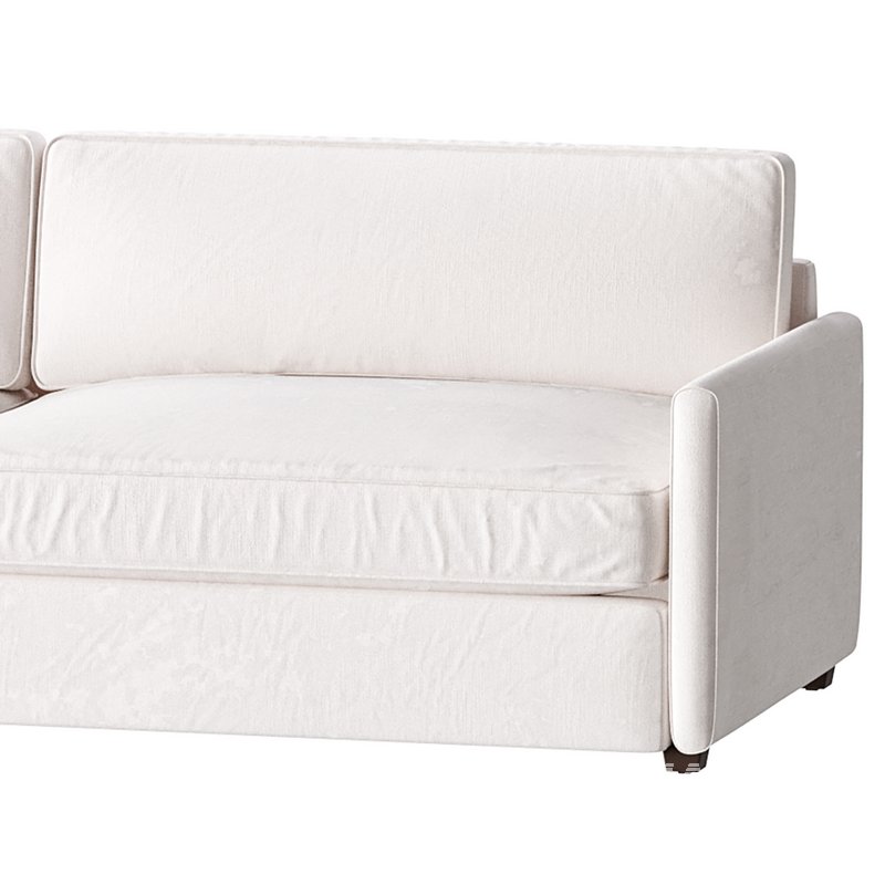 WHITE PERFORMANCE FABRIC SOFA - Image 4