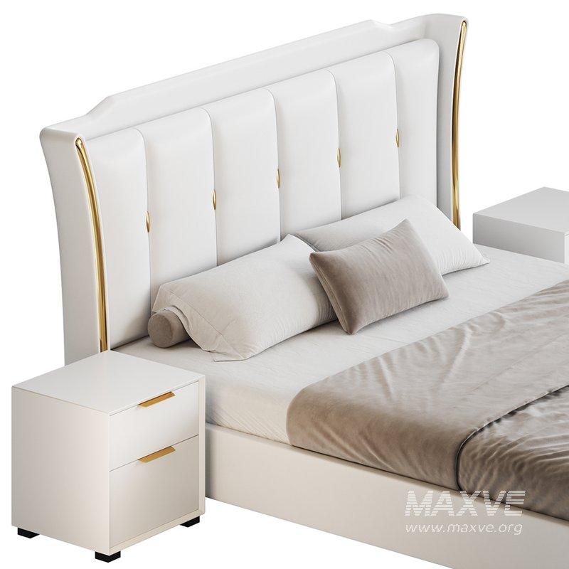 Wide Victorian Wingback Bed - Image 2