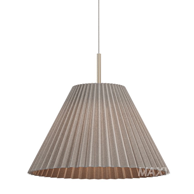 Pleated shade pendant light - Image 4