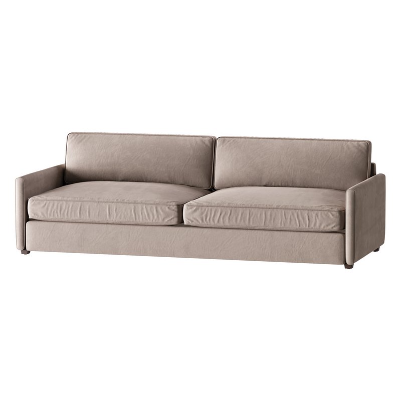 WHITE PERFORMANCE FABRIC SOFA - Image 2