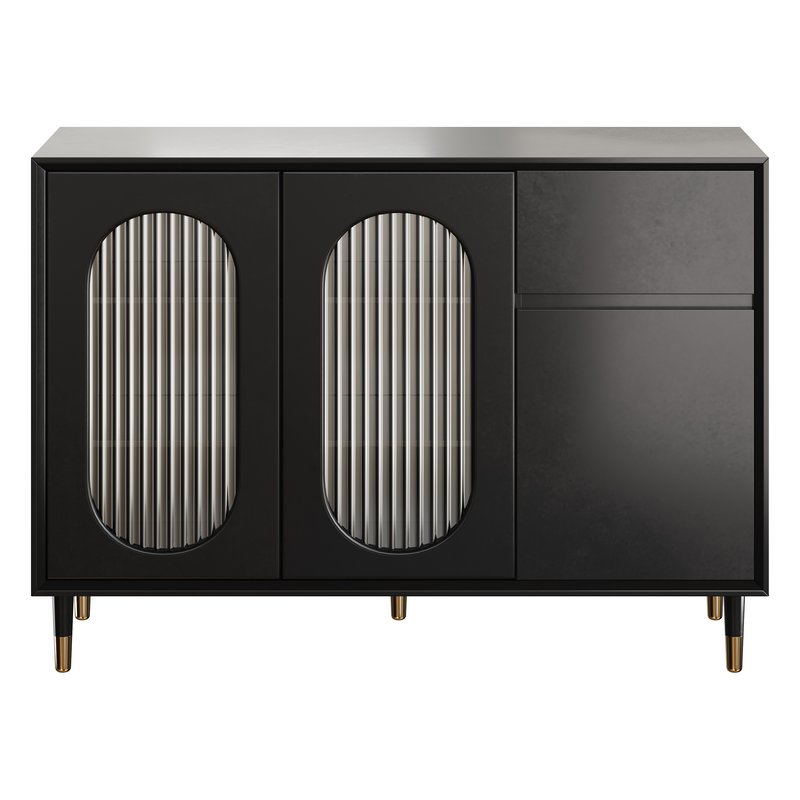 Wood Glam Sideboard Credenza 2 - Image 3