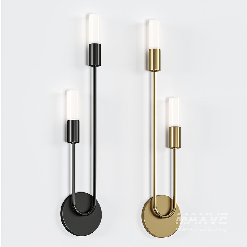 Modern Mid Century Brass Wall Sconces - Image 4