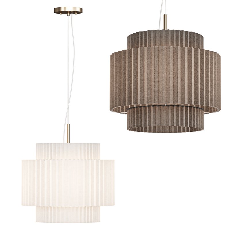 Pleated Shade LED Pendant - Image 3