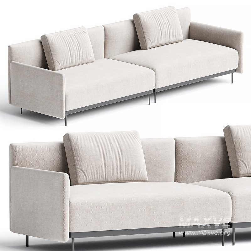 QUADRA Sofa with integrated magazine rack By HC28 Cosmo 2 - Image 1