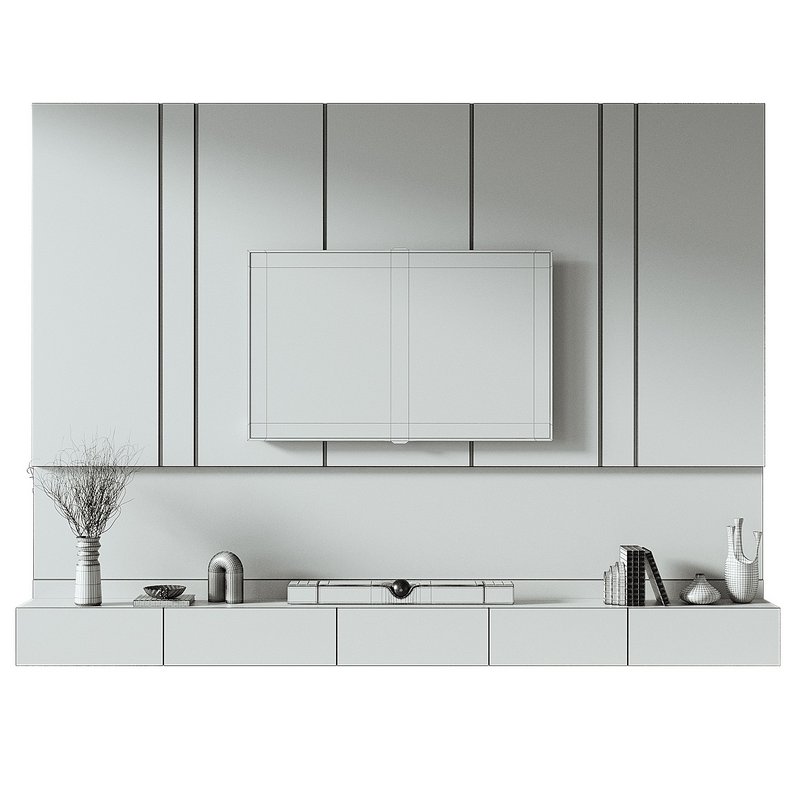 Tv wall set 013 - Image 4