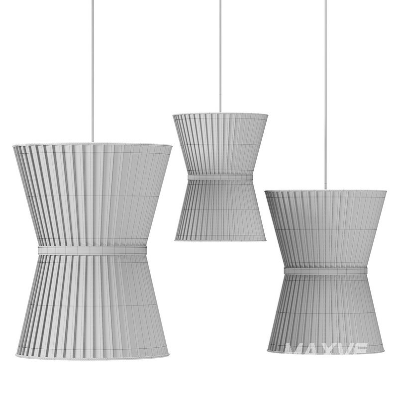 Japanese Fabric Pendant Light - Image 3