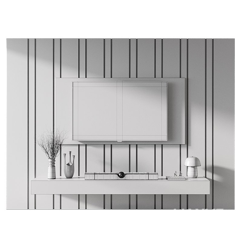 TV wall set 009 - Image 4