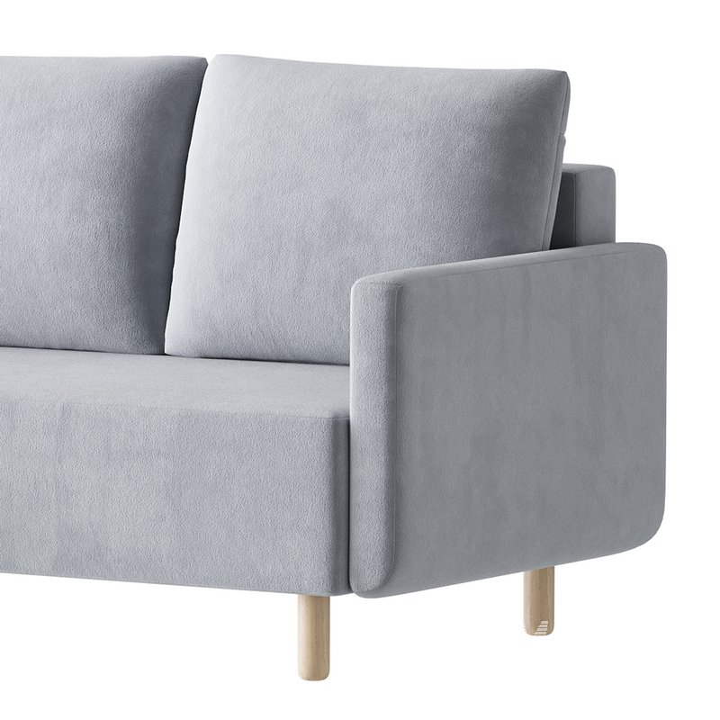 Corner sofa Beller Textile Yellow - Image 4