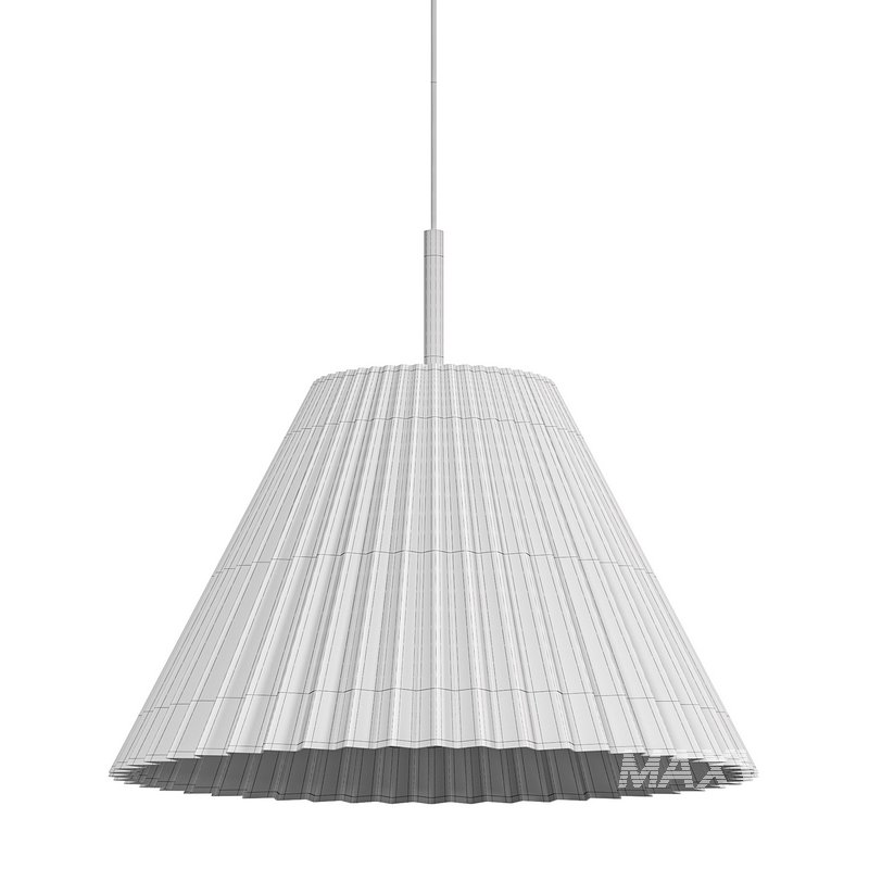 Pleated shade pendant light - Image 2