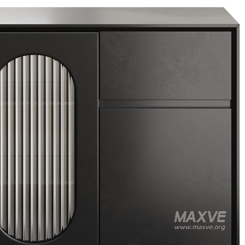 Wood Glam Sideboard Credenza 2 - Image 5