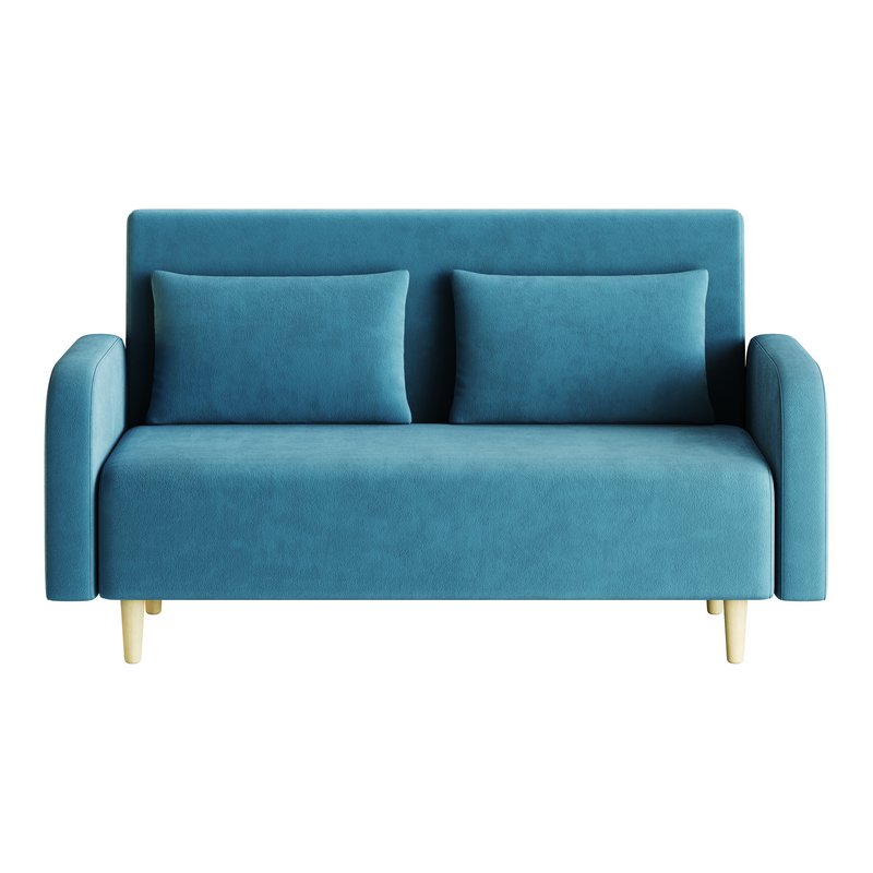 Contemporary Seats 2 Solid Color Sofa - Image 5