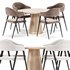 Olga table,Twin chair, Dining set - Thumbnail 5