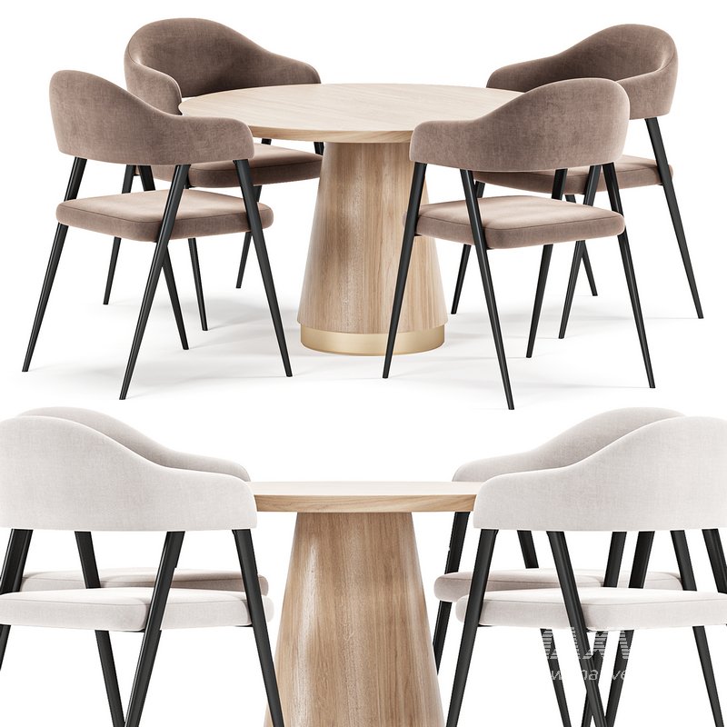 Olga table,Twin chair, Dining set - Image 5