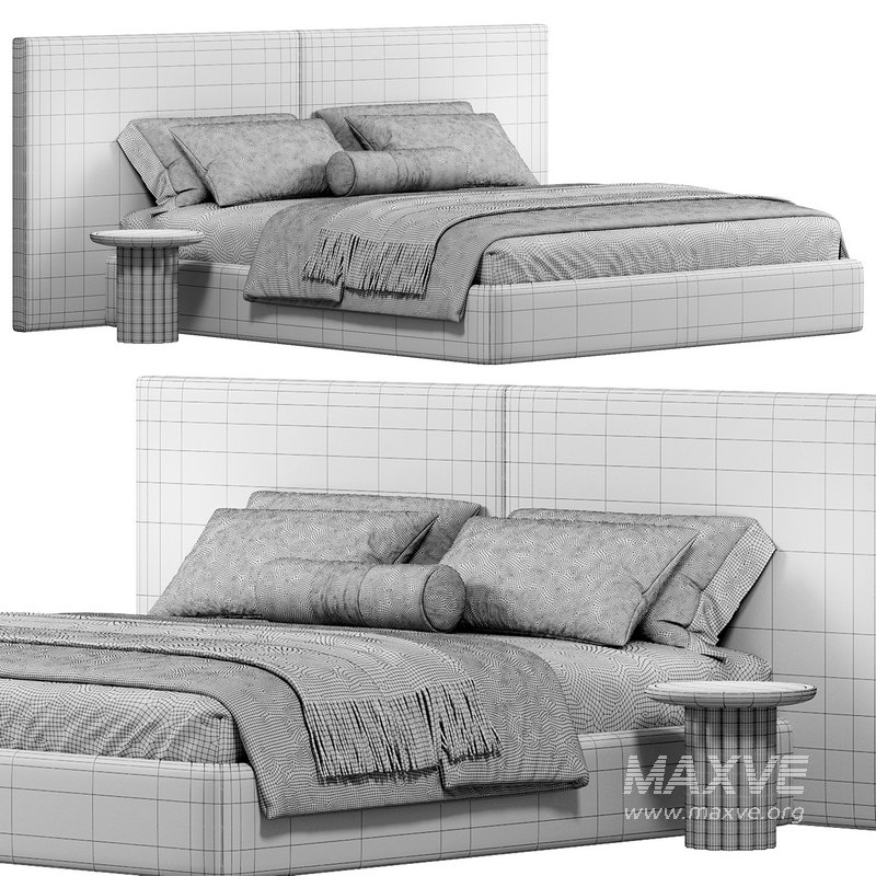 Lit coffre en MDF, BLANDINE Bed by BOBOCHIC - Image 3