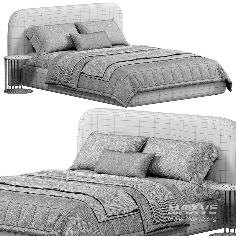 Marlene Bed, Ivory By Highfashionhome - Image 2