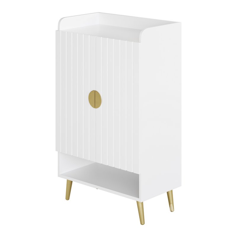 Yellar Nordic Entryway White Shoe Storagel - Image 6