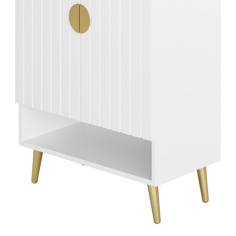 Yellar Nordic Entryway White Shoe Storagel - Image 5