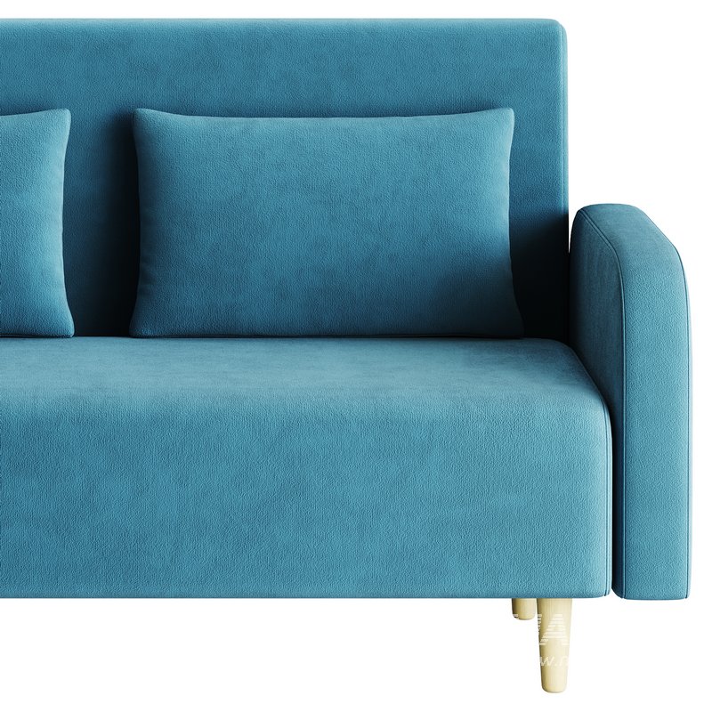 Contemporary Seats 2 Solid Color Sofa - Image 6